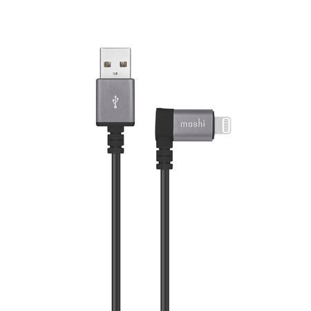 MOSHI Apple Mfi-Certified 90-Degree Lightning To Usb Cable w/ Anodized 99MO023043